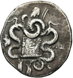 LIDIA. TRALLEIS (166-167 a.C.). Tetradracma cistofórico de plata.