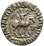 Indosescitas. AZES I (aprox. 58-12 a.C.). Dracma