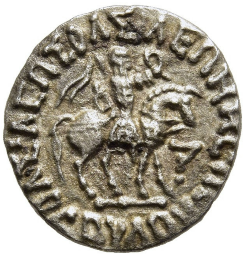 Indosescitas. AZES I (aprox. 58-12 a.C.). Dracma