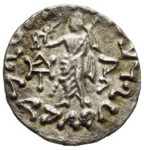 Indosescitas. AZES I (aprox. 58-12 a.C.). Dracma