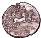 GENS AFRANIA. Spurius Afranius. Denario. Roma. 150 a.C. EBC