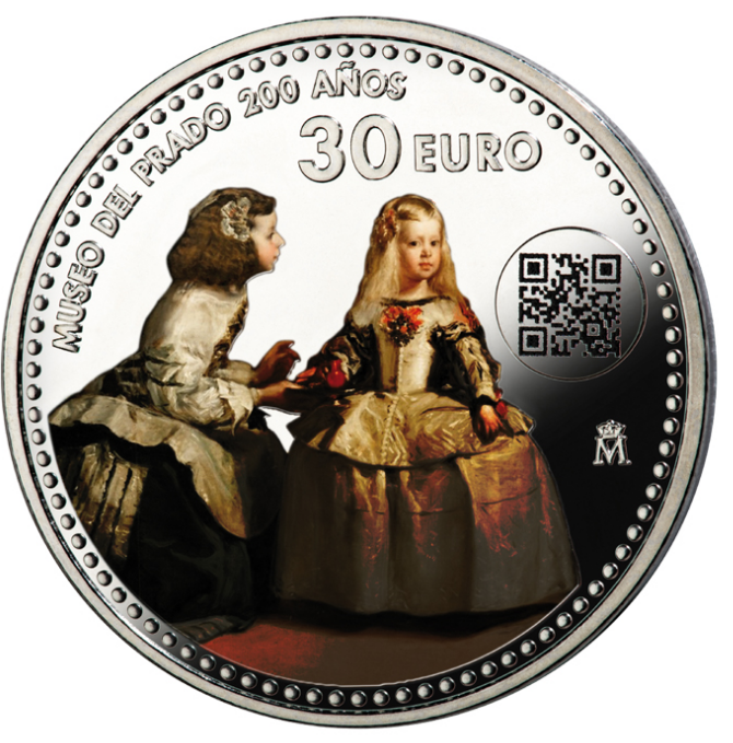 FNMT. 30 €. 2019. 200 años del Museo del Prado