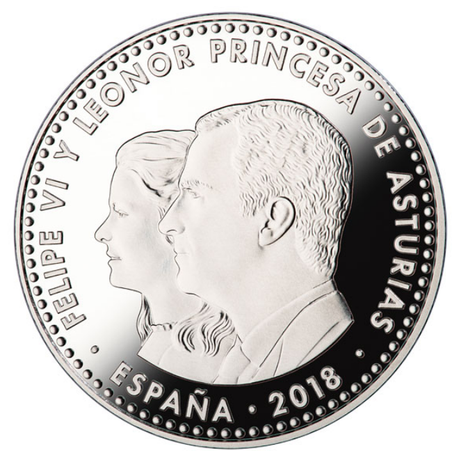 FNMT. 30 €. 2018. 1.300 aniversario de la creación del Reino de Asturias