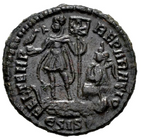 CONSTANCIO II. Follis. 337-361 d.C. Siscia. (Ric-243). EBC/EBC-