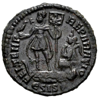 CONSTANCIO II. Follis. 337-361 d.C. Siscia. (Ric-243). EBC/EBC-