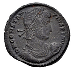 CONSTANCIO II.  Centenional. 348-350 d.C. Thessalonica. (Ric-VIII 115). MBC/MBC+.
