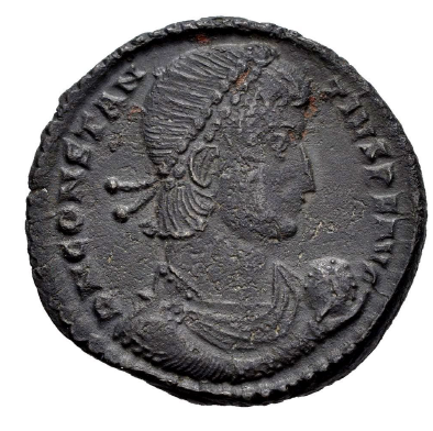 CONSTANCIO II.  Centenional. 348-350 d.C. Thessalonica. (Ric-VIII 115). MBC/MBC+.