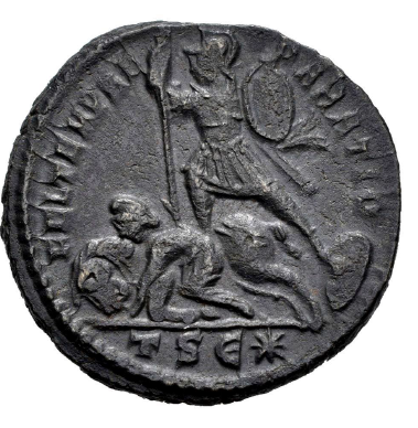 CONSTANCIO II.  Centenional. 348-350 d.C. Thessalonica. (Ric-VIII 115). MBC/MBC+.