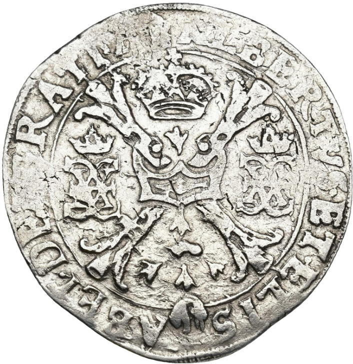 ISABEL Y ALBERTO. Patagón. Tournai. 1616. MBC-