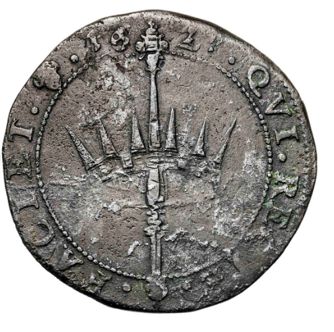 ISABEL Y ALBERTO. Jetón. Bruselas. 1621. MBC-/BC+