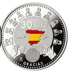FNMT. 30€. 2020. Moneda Conmemorativa. COVID. Gracias