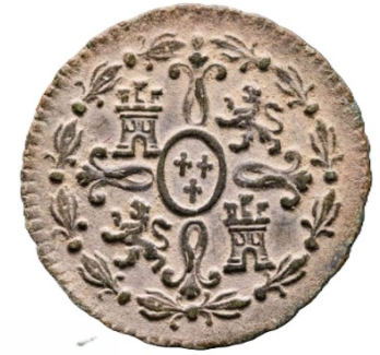 Carlos III (1759-1788). 2 maravedís, cobre. Acuñada en Segovia, 1778. EBC-
