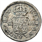 CARLOS III. Madrid. 1/2 real. 1775. PJ. MBC-/MBC