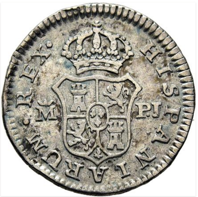 CARLOS III. Madrid. 1/2 real. 1775. PJ. MBC-/MBC
