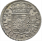 CARLOS III. Madrid. 2 reales. 1763. JP. Excelente. Muy escasa y más así. EBC