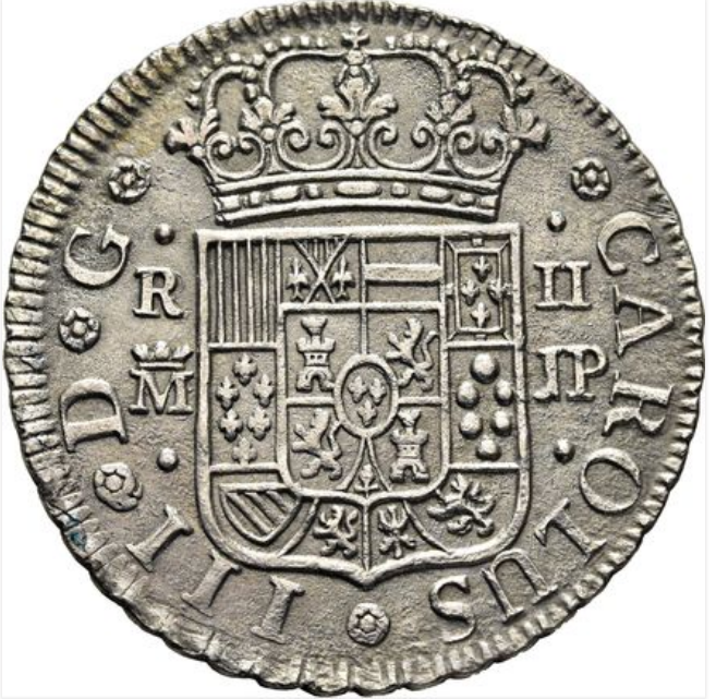 CARLOS III. Madrid. 2 reales. 1763. JP. Excelente. Muy escasa y más así. EBC
