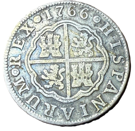 CARLOS III. 2 Reales. 1766. Madrid. MBC