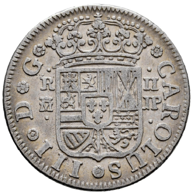 Carlos III (1759-1788). 2 reales. 1760. Madrid. JP. MBC