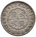 Carlos III (1759-1788). 2 reales. 1760. Madrid. JP. MBC