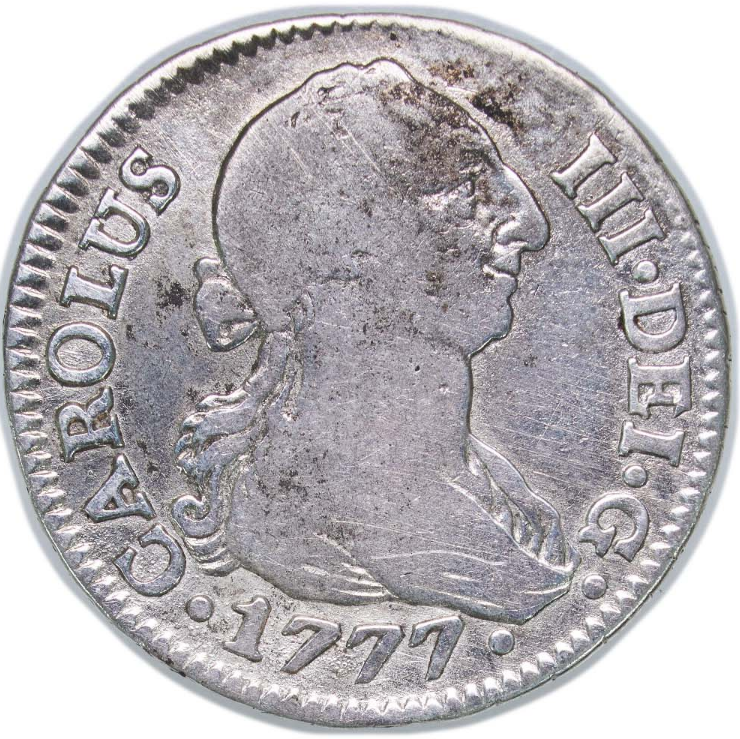 CARLOS III. 1777 S CF, 2 Reales. MBC