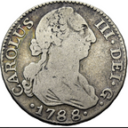 CARLOS III. Madrid. 2 reales. 1788. M. BC+