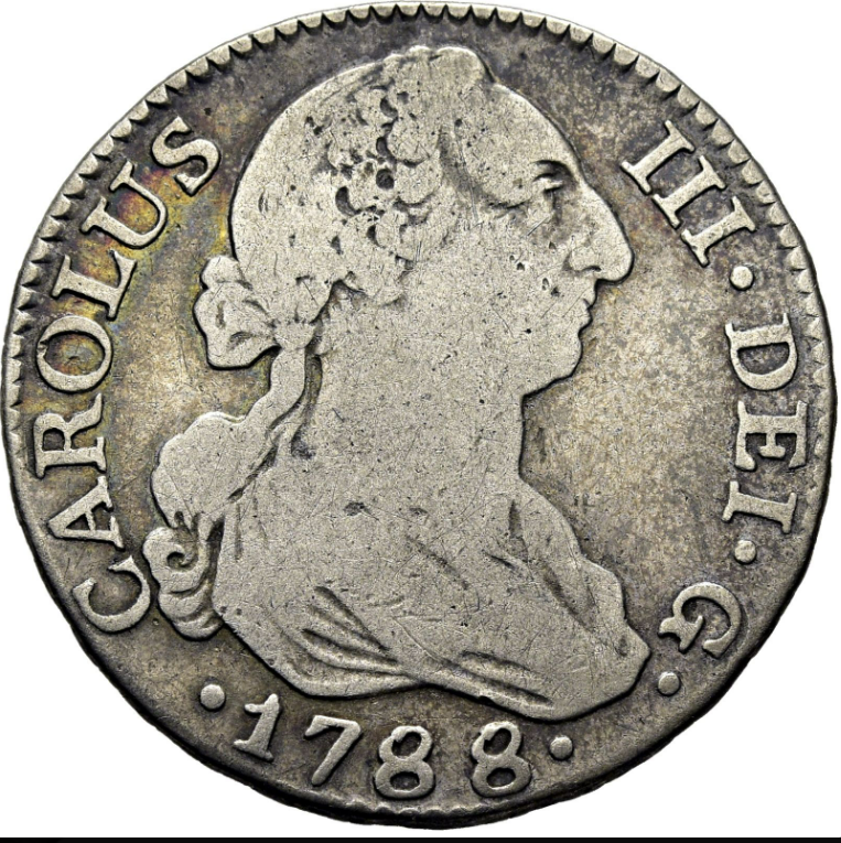 CARLOS III. Madrid. 2 reales. 1788. M. BC+