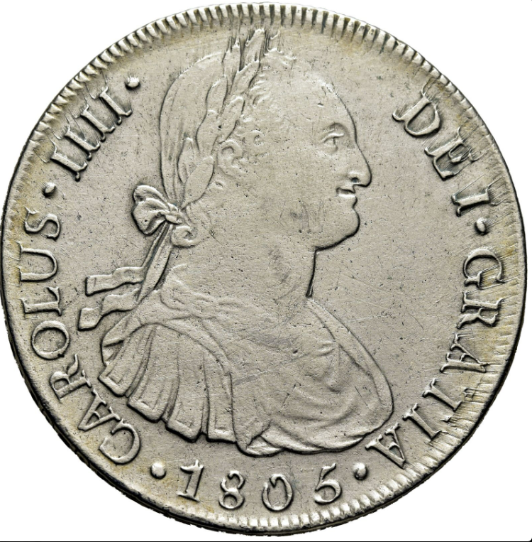 CARLOS IV. Lima. 8 reales. 1805. JP. EBC+