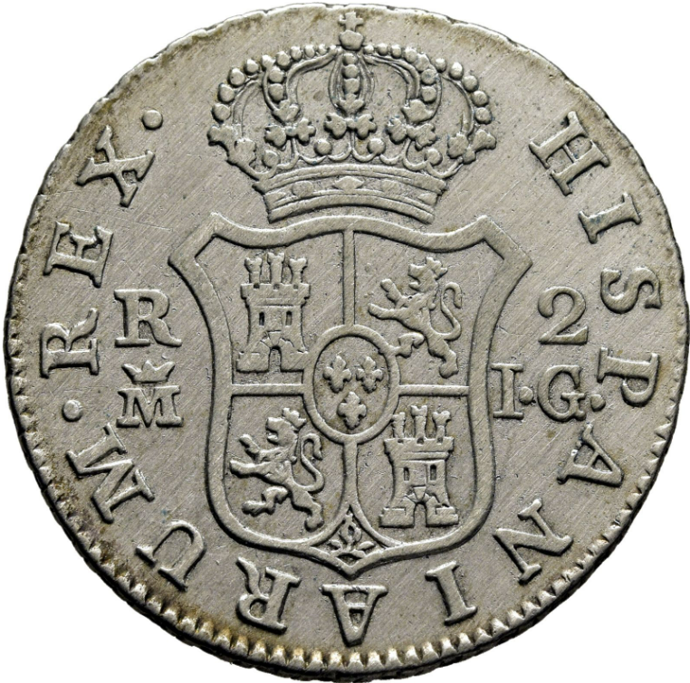 CARLOS IV. Madrid. 2 reales. 1808. IG. MBC+/EBC-