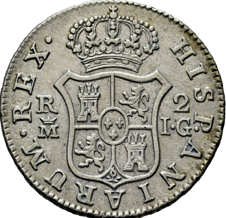 CARLOS IV. Madrid. 2 reales. 1808. IG. EBC+. Atractivo ejemplar