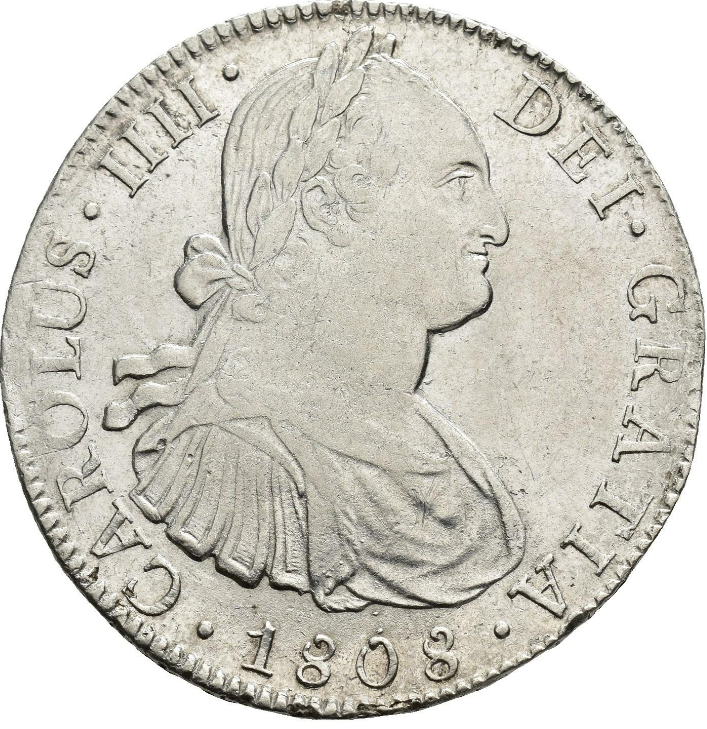 CARLOS IV. 8 reales. 1808. México. TH. MBC+/EBC-.