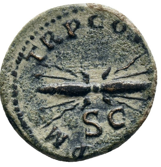 ADRIANO (117-138), Cuadrante de bronce (AE), Roma, 121/122 d.C.