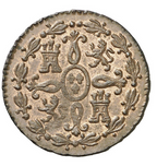 FERNANDO VII. 2 Maravedís. 1830. Segovia. Bella, brillo original. EBC+