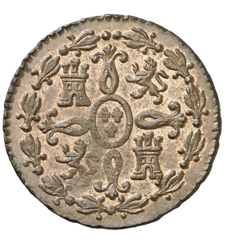 FERNANDO VII. 2 Maravedís. 1830. Segovia. Bella, brillo original. EBC+