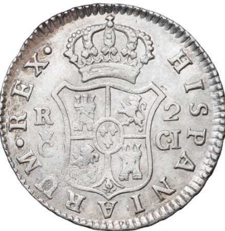 FERNANDO VII. 2 reales. 1811. Cádiz. Marca de ceca grande. MBC