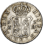 FERNANDO VII. 2 reales. 1813. Busto desnudo. Escasa. MBC-