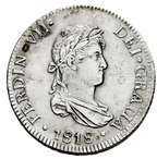 FERNANDO VII (1808-1833). 2 reales. 1818. Lima JP. MBC+