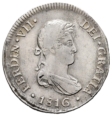 FERNANDO VII (1808-1833). 2 reales. 1816. Lima. JP. MBC