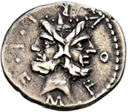 GENS FURIA. Denario. 119 a.C. Italia Central MBC