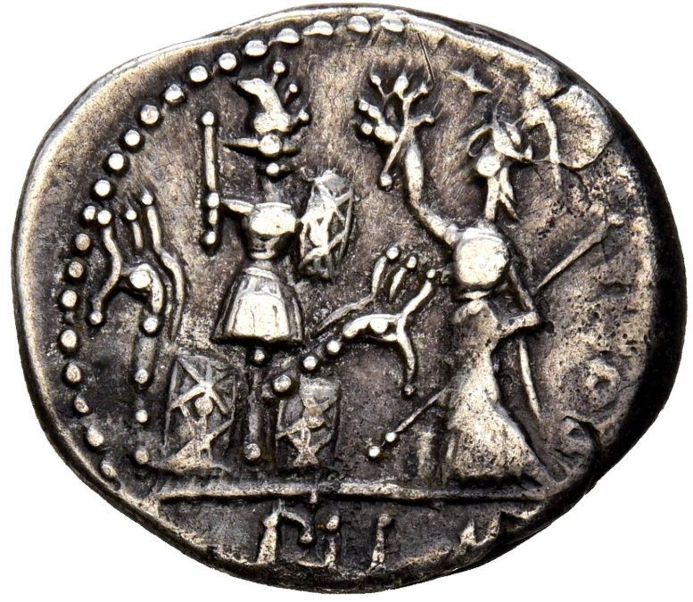 GENS FURIA. Denario. 119 a.C. Italia Central MBC