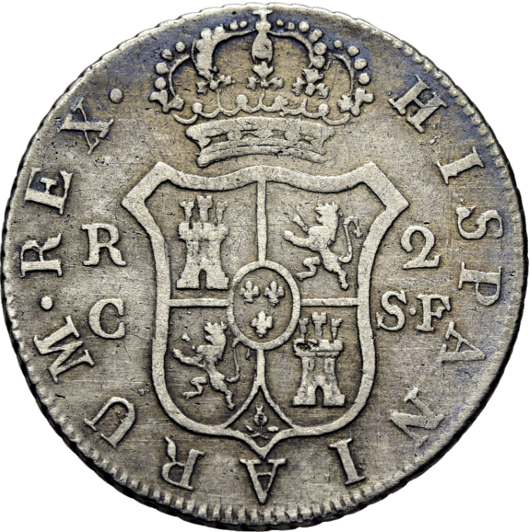 FERNANDO VII. Cataluña. Palma. 2 reales. 1812. SF. MBC