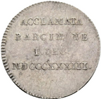 ISABEL II (1833-1868). Proclamación en Barcelona. 1833 . Módulo de 1 Real. MBC+.