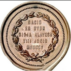 MEDALLA HOMENAJE AL POLÍTICO Y ESCRITOR ESPAÑOL, SALUSTIANO DE OLÓZAGA.