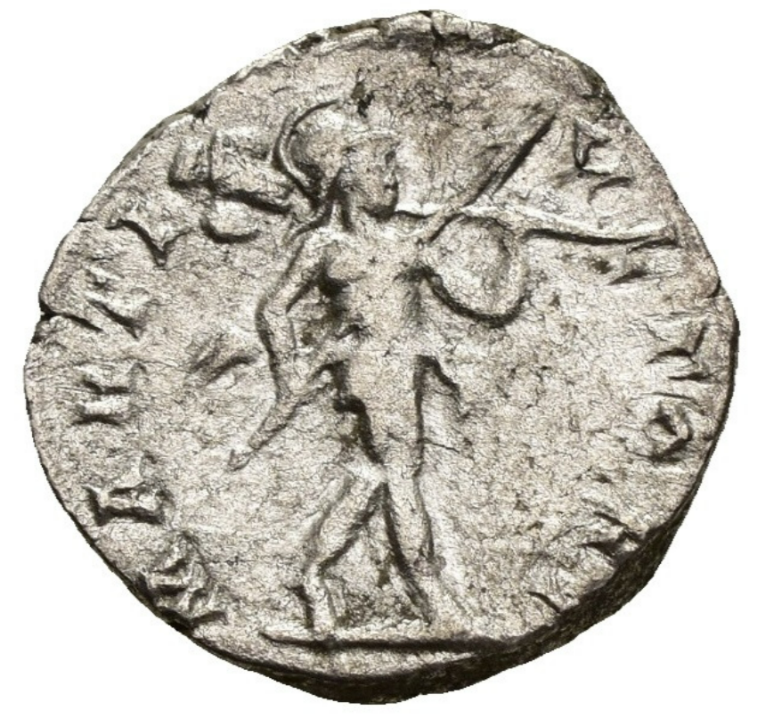 GETA (209-211). Denario. Laodicea ad Mare.