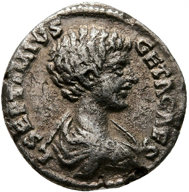 Geta, Caesar AD 197-209. Laodicea ad Mare. Denario. Tono. MBC-