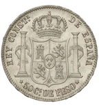 ALFONSO XII. 50 Centavos de Peso. 1885. MANILA. Practicamente Sin Circular