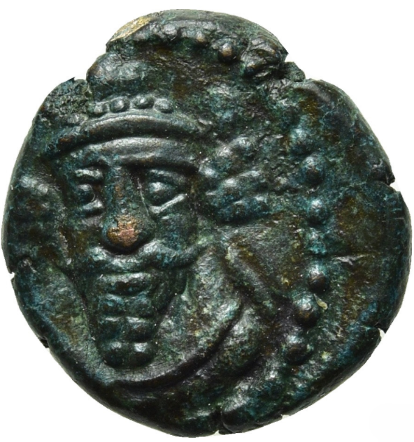 Reyes de Elymais. Orodes IV (c. 150-200 dC.). Dracma de bronce.