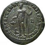 Moesia Inferior. Marcianópolis. Severo Alejandro, con Julia Mamea (222-235 d.C.). AE Pentassarion.