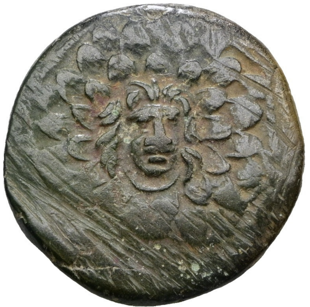 Pontos. Amisos.&nbsp;AE (circa 85‑65 a. C.). Época de Mitrídates VI Eupátor.