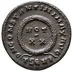 Constantino I “el Grande” (306‑337 d. C.). Follis. Tesalónica.