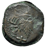 Judea, Guerra Judía, 66-70 d.C. Prutah Año 2 (67/68 d.C.).